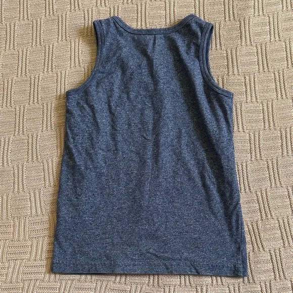 Cat & Jack Navy Tank Top with Bright Green DUDE Graphic - Picture 3 of 4